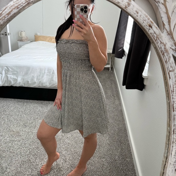 Bandeau leopard print dress - Picture 2 of 2